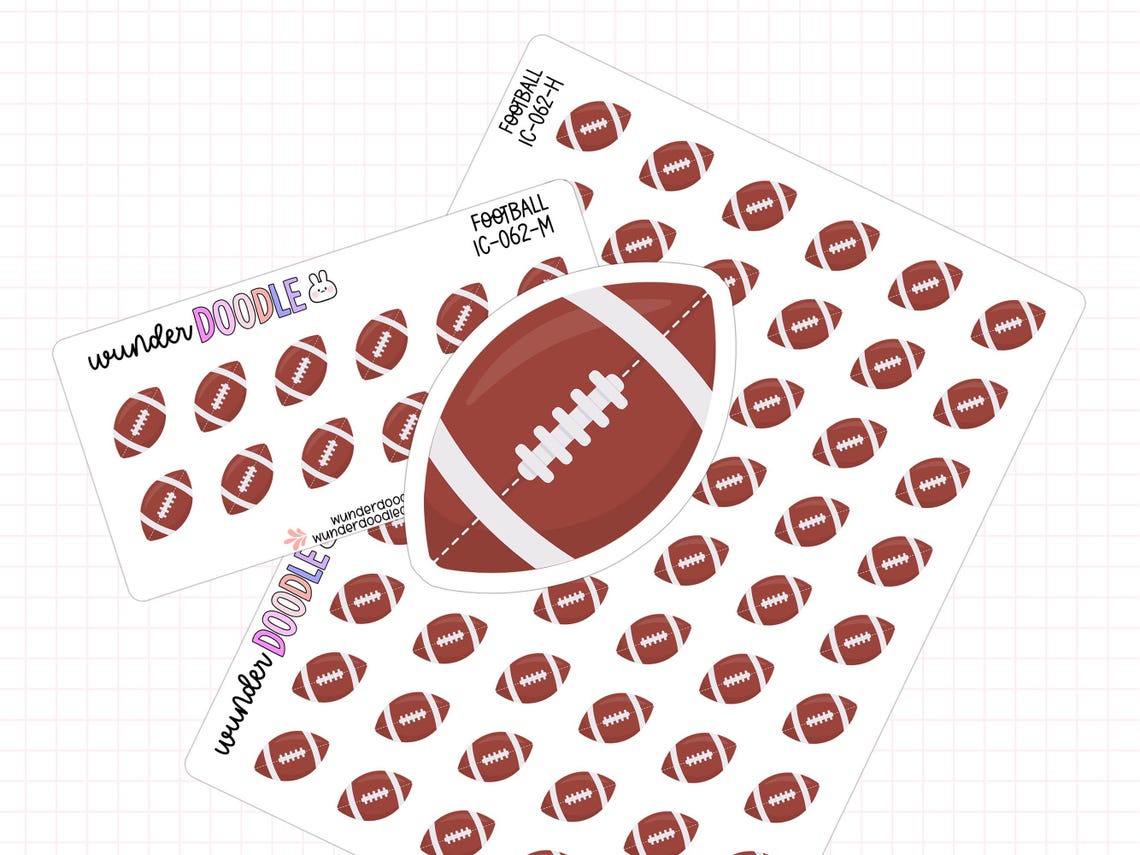 Football Planner Stickers , IC-062 , football stickers, icon stickers - Image 2