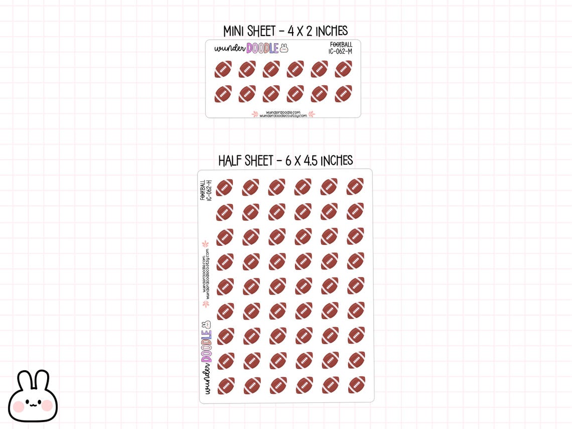 Football Planner Stickers , IC-062 , football stickers, icon stickers - Image 3