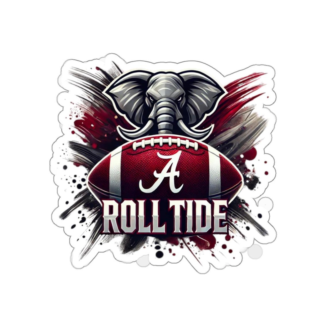 Alabama Roll Tide Die-Cut Stickers - Image 2