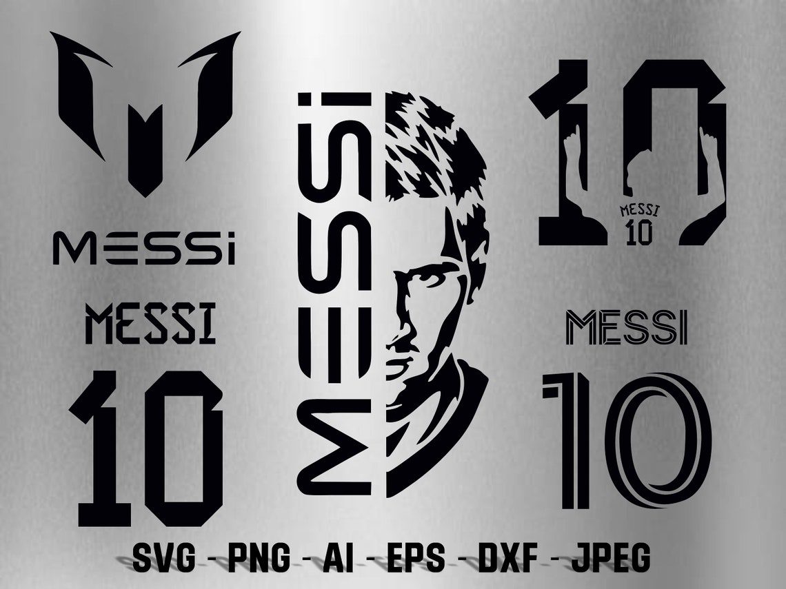 Messi SVG, Messi, Digital Clipart, Soccer, Messi Argentina Svg, Stickers, T-Shirts, Glow forge, Cut File Cricut, Silhouette - Image 2