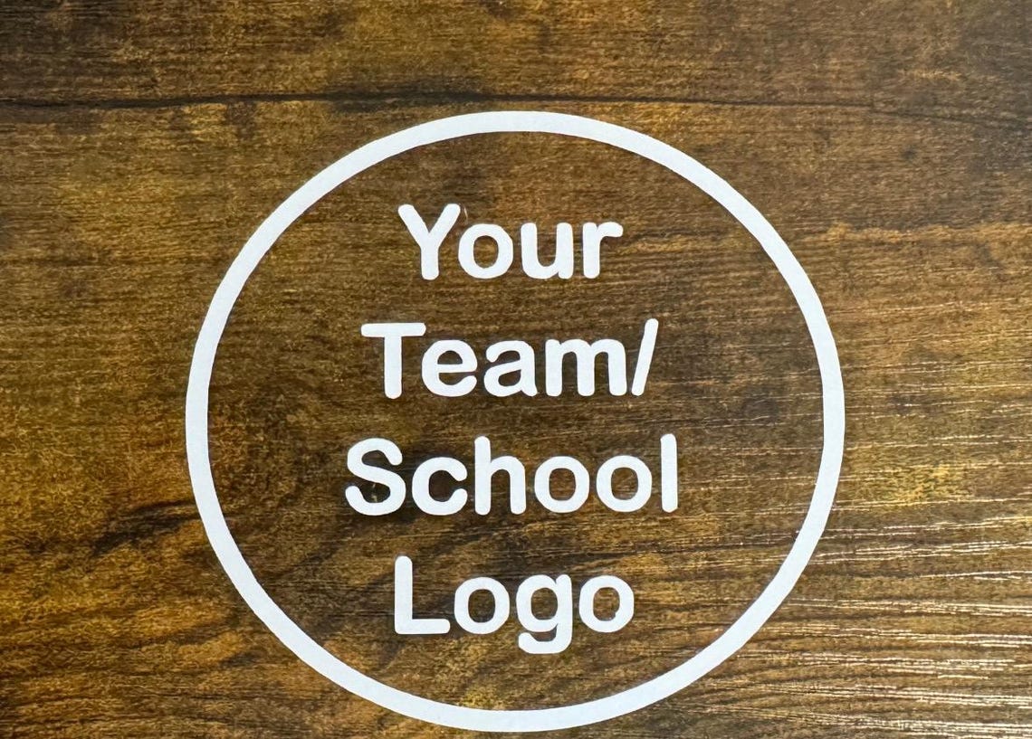 Custom College University Team LOGO Vinyl Decal Sticker Football, Basketball, Baseball, Softball, For Windows, Hydroflasks Laptop Gift - Image 2