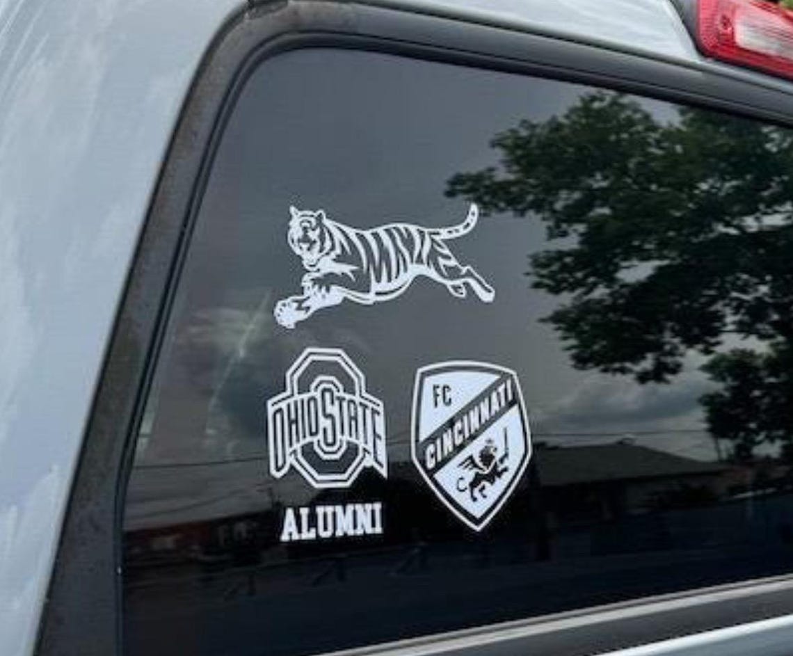 Custom College University Team LOGO Vinyl Decal Sticker Football, Basketball, Baseball, Softball, For Windows, Hydroflasks Laptop Gift - Image 3