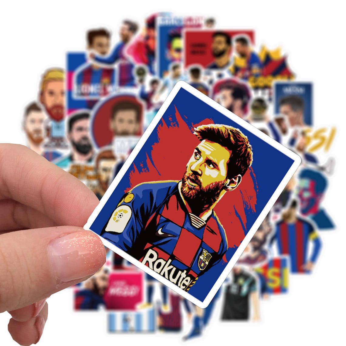 Cristiano Ronaldo & Messi Stickers Pack: DIY Creative Waterproof Vinyl Decals(50Pcs/set) - Image 11