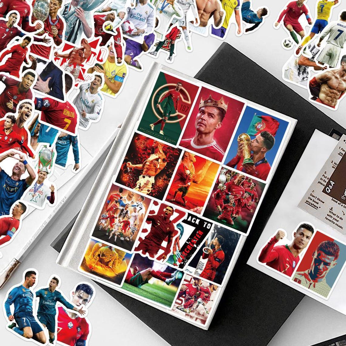Cristiano Ronaldo & Messi Stickers Pack: DIY Creative Waterproof Vinyl Decals(50Pcs/set) - Image 7