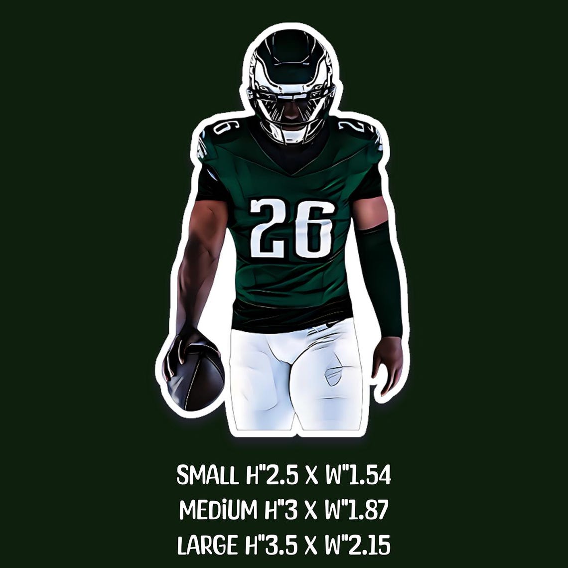 Illustrated Realistic Cartoon style Football stickers Glossy or Matte Laminate - Image 6