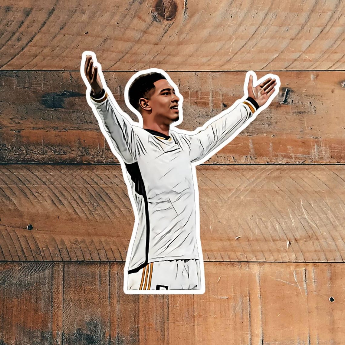 Illustration realistic cartoon style vinyl soccer Football stickers - Image 4