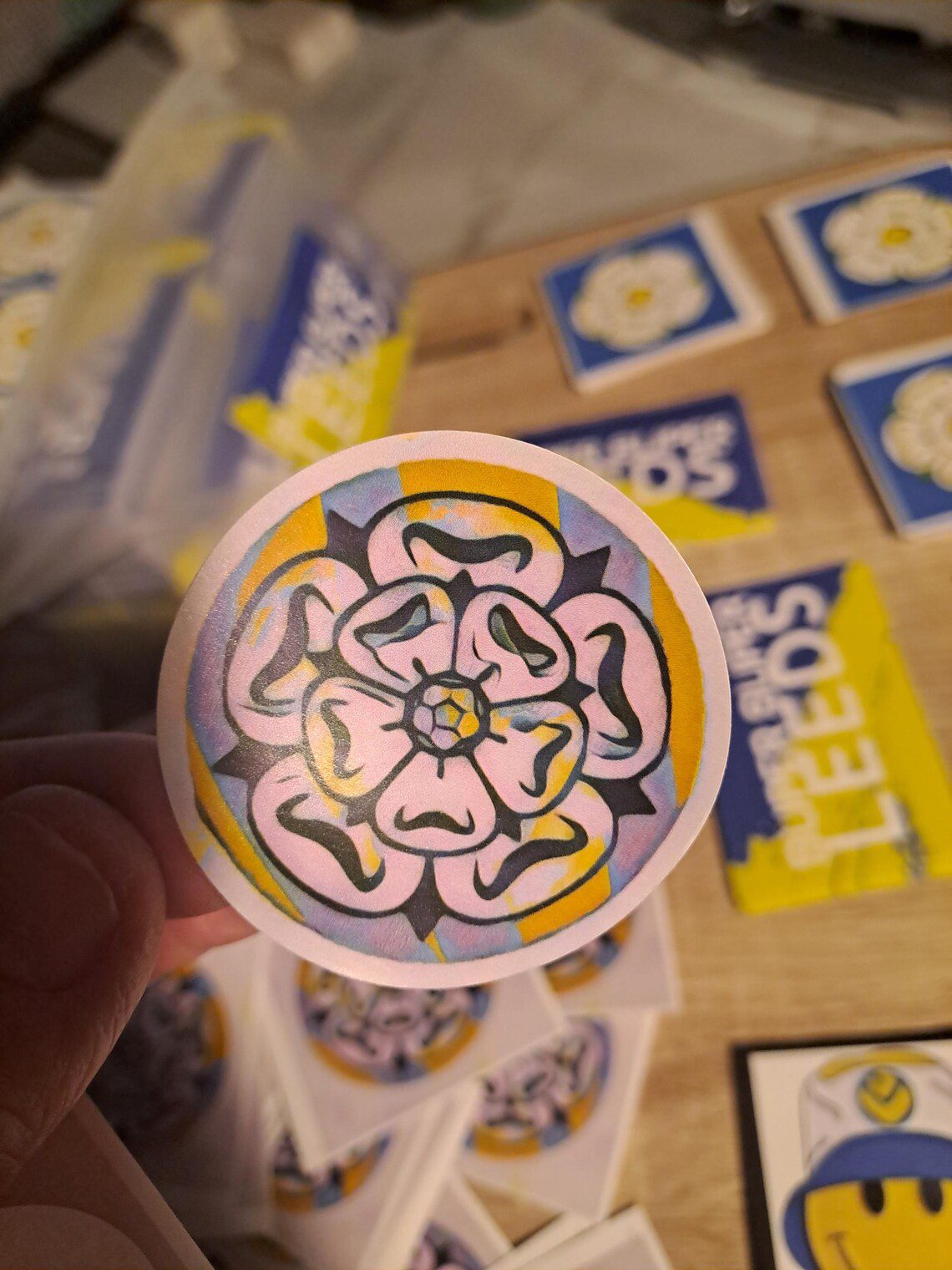 Yorkshire Rose Stickers X25. Football gift Ideas. Crafts. - Image 7