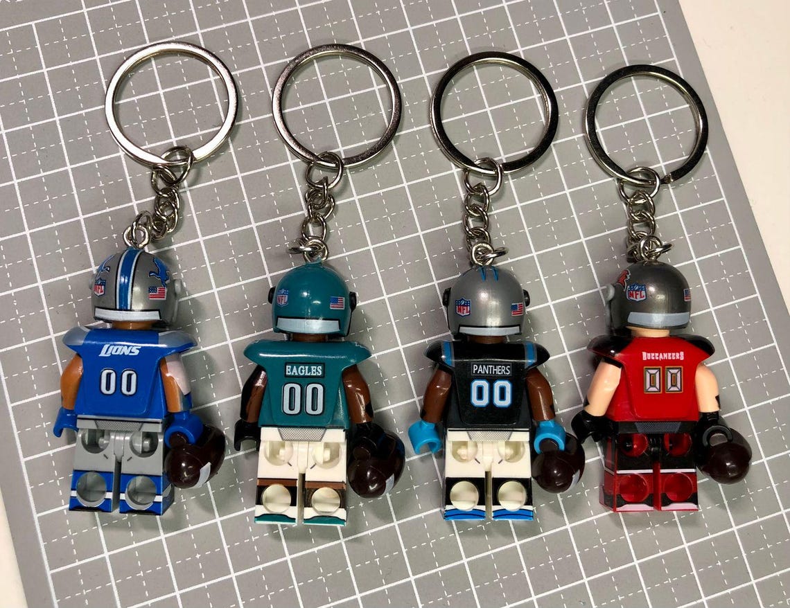 Custom made football themed keyring/keychain/Ornament - Choose from 49ers/Chargers/Ravens/Broncos/Cowboys/Bears/Bills/Chiefs and more - Image 7