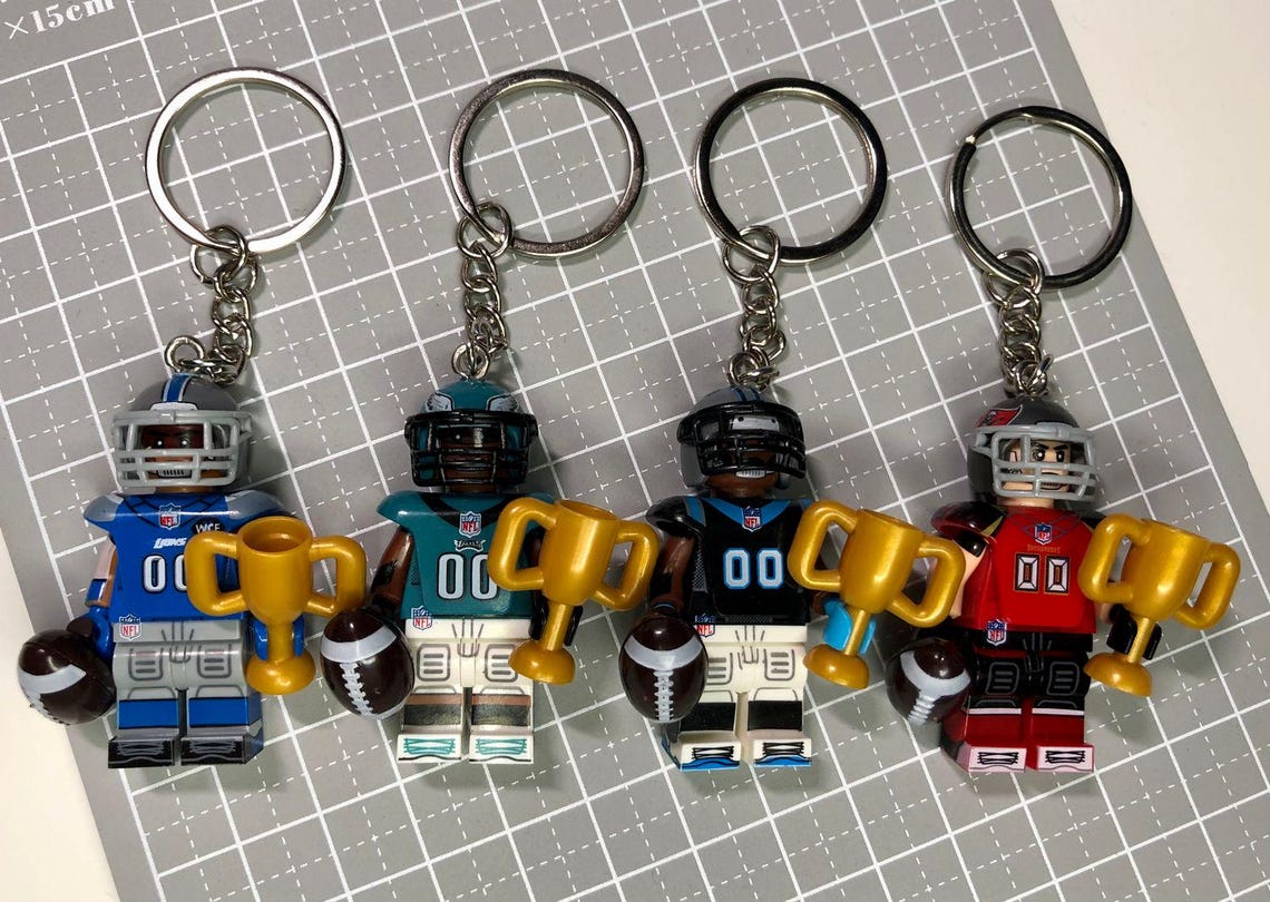 Custom made football themed keyring/keychain/Ornament - Choose from 49ers/Chargers/Ravens/Broncos/Cowboys/Bears/Bills/Chiefs and more - Image 3