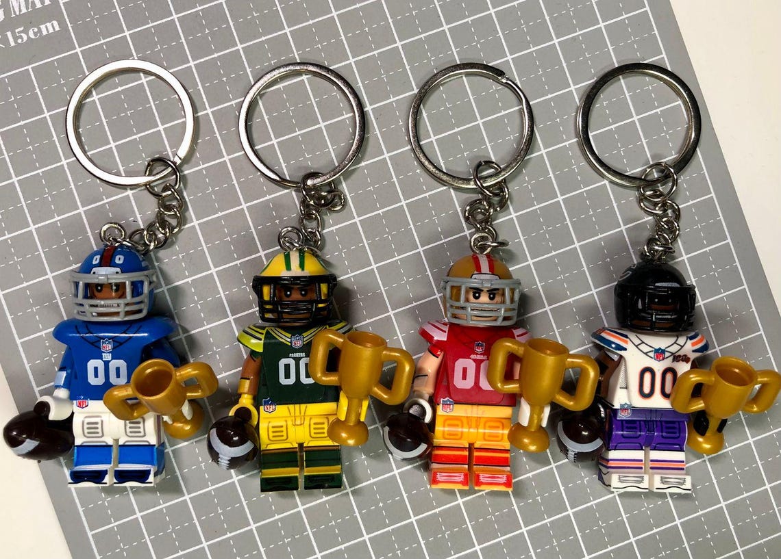 Custom made football themed keyring/keychain/Ornament - Choose from 49ers/Chargers/Ravens/Broncos/Cowboys/Bears/Bills/Chiefs and more - Image 6