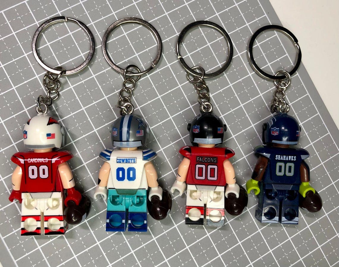 Custom made football themed keyring/keychain/Ornament - Choose from 49ers/Chargers/Ravens/Broncos/Cowboys/Bears/Bills/Chiefs and more - Image 8