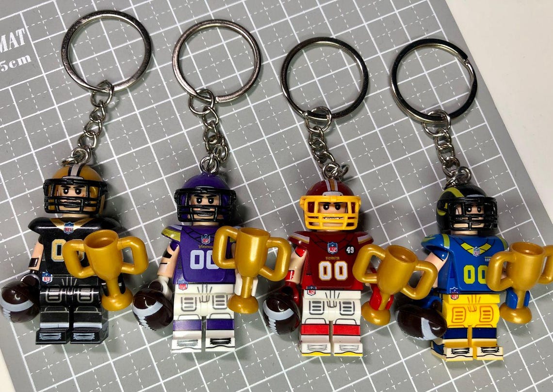 Custom made football themed keyring/keychain/Ornament - Choose from 49ers/Chargers/Ravens/Broncos/Cowboys/Bears/Bills/Chiefs and more - Image 5