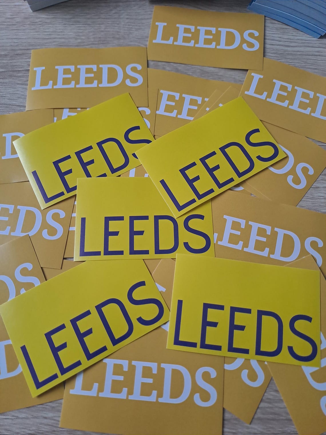 Leeds United Stickers X30 LUFC- Easy Peel. Football gift Ideas. Crafts. - Image 2