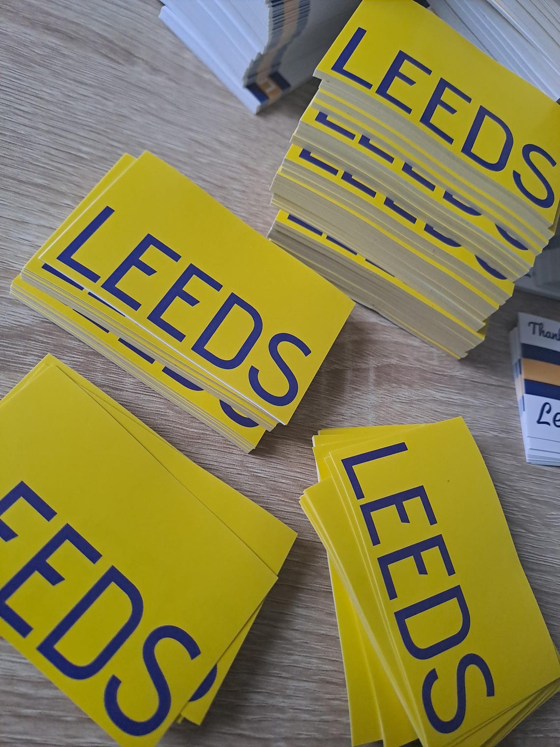 Leeds United Stickers X30 LUFC- Easy Peel. Football gift Ideas. Crafts. - Image 5