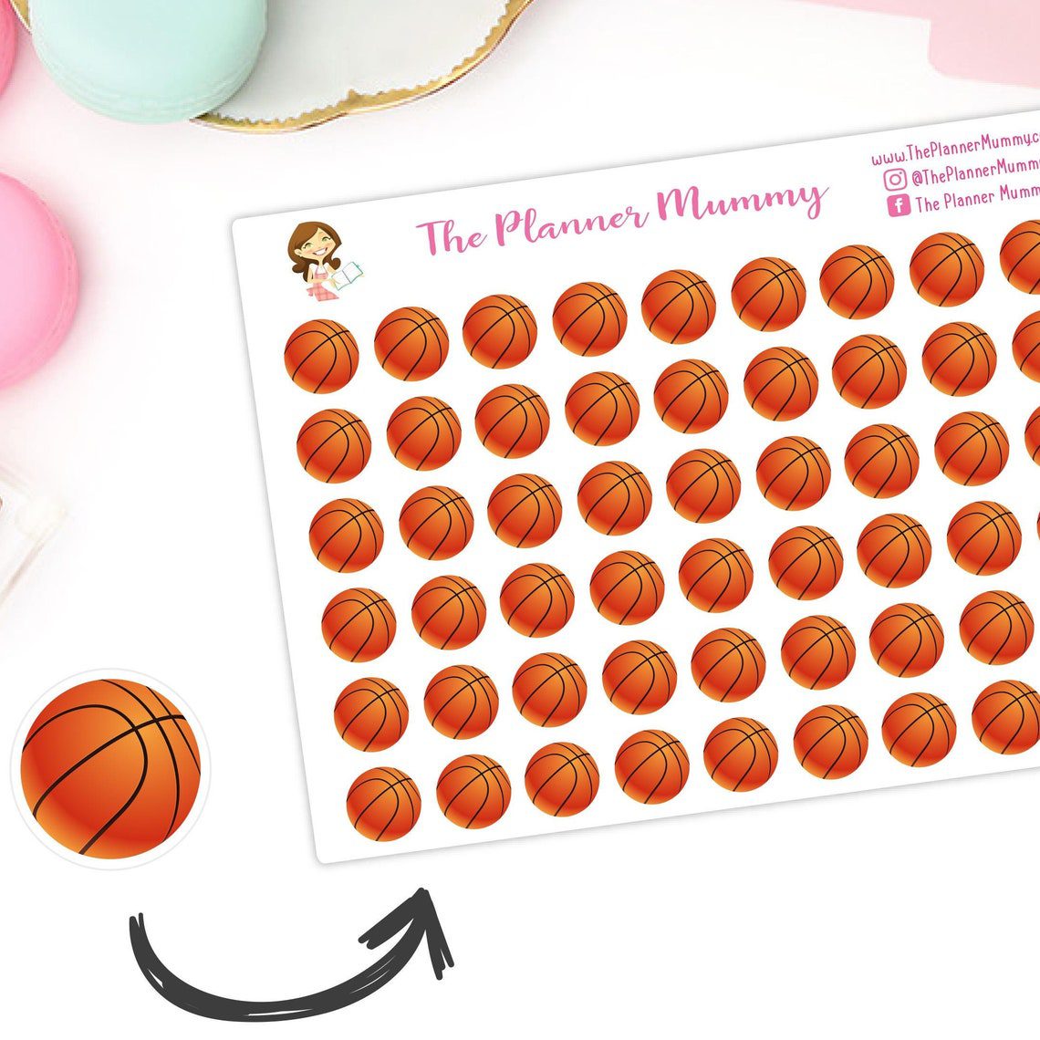 Baseball Netball Soccer Basketball Game Icon Reminder Planner Diary Stickers Football Match School Sports Organised Mummy Kikki K - Image 3