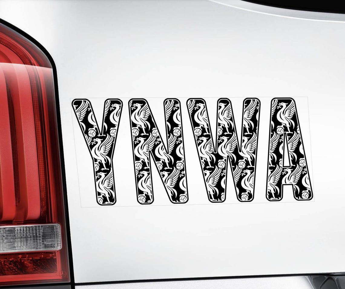 YNWA Car Sticker - Liver Bird Window Decal Gift Idea Liverpool Football lfc - V03BW - Image 3