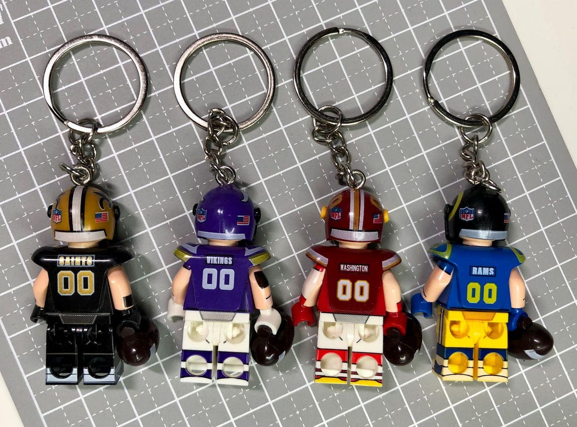 Custom made football themed keyring/keychain/Ornament - Choose from 49ers/Chargers/Ravens/Broncos/Cowboys/Bears/Bills/Chiefs and more - Image 10