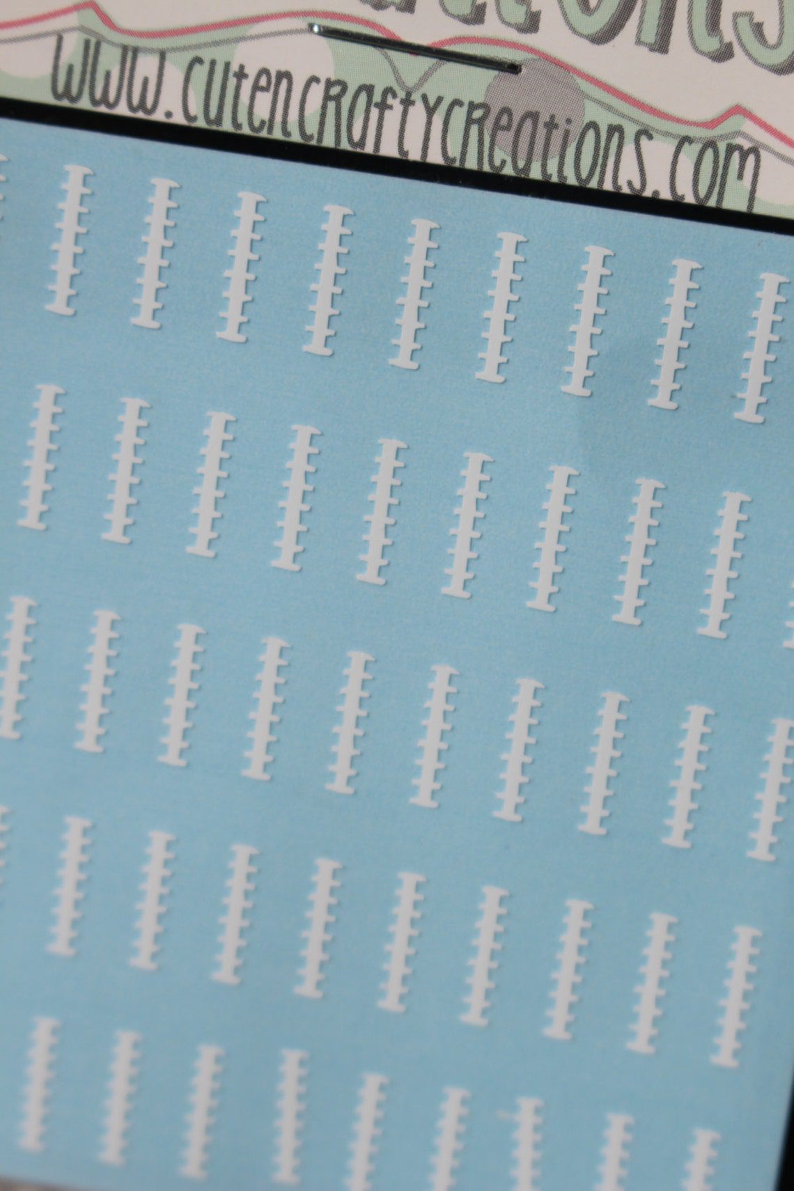 Football Tie Nail Decals – Vinyl Nail Stickers for DIY Manicure | Salon Style Nail Art at Home | Small Vinyl Decals for Nails, Crafts & More - Image 4