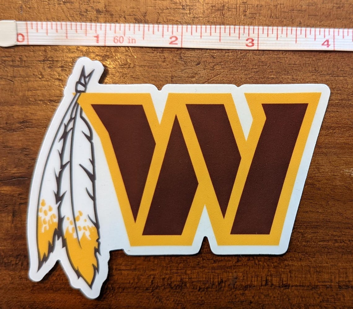 Washington Commanders with Redskins feather or H.S. Warriors team FREE DOMESTIC SHIPPING - Image 3