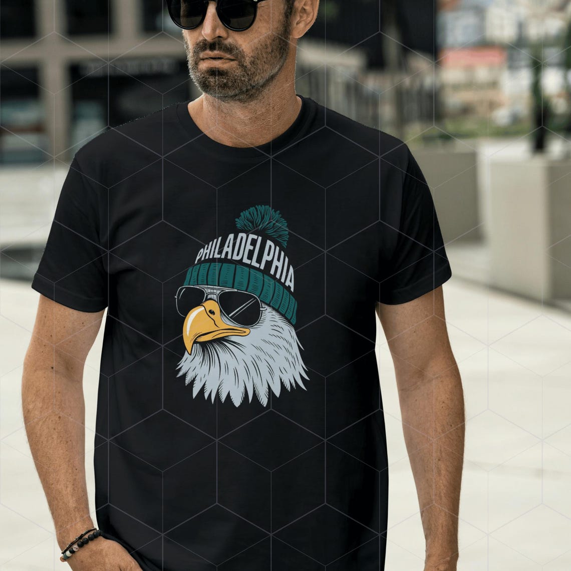 Philadelphia Football Eagle Winter Hat Digital Design - svg,png,dxf,eps,pdf for Cricut, Sublimation, T-Shirts, Hats, Mugs, Stickers&Crafts - Image 3