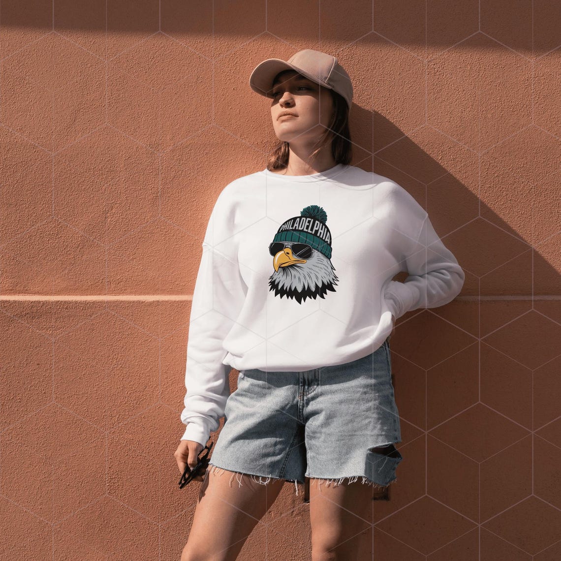 Philadelphia Football Eagle Winter Hat Digital Design - svg,png,dxf,eps,pdf for Cricut, Sublimation, T-Shirts, Hats, Mugs, Stickers&Crafts - Image 4