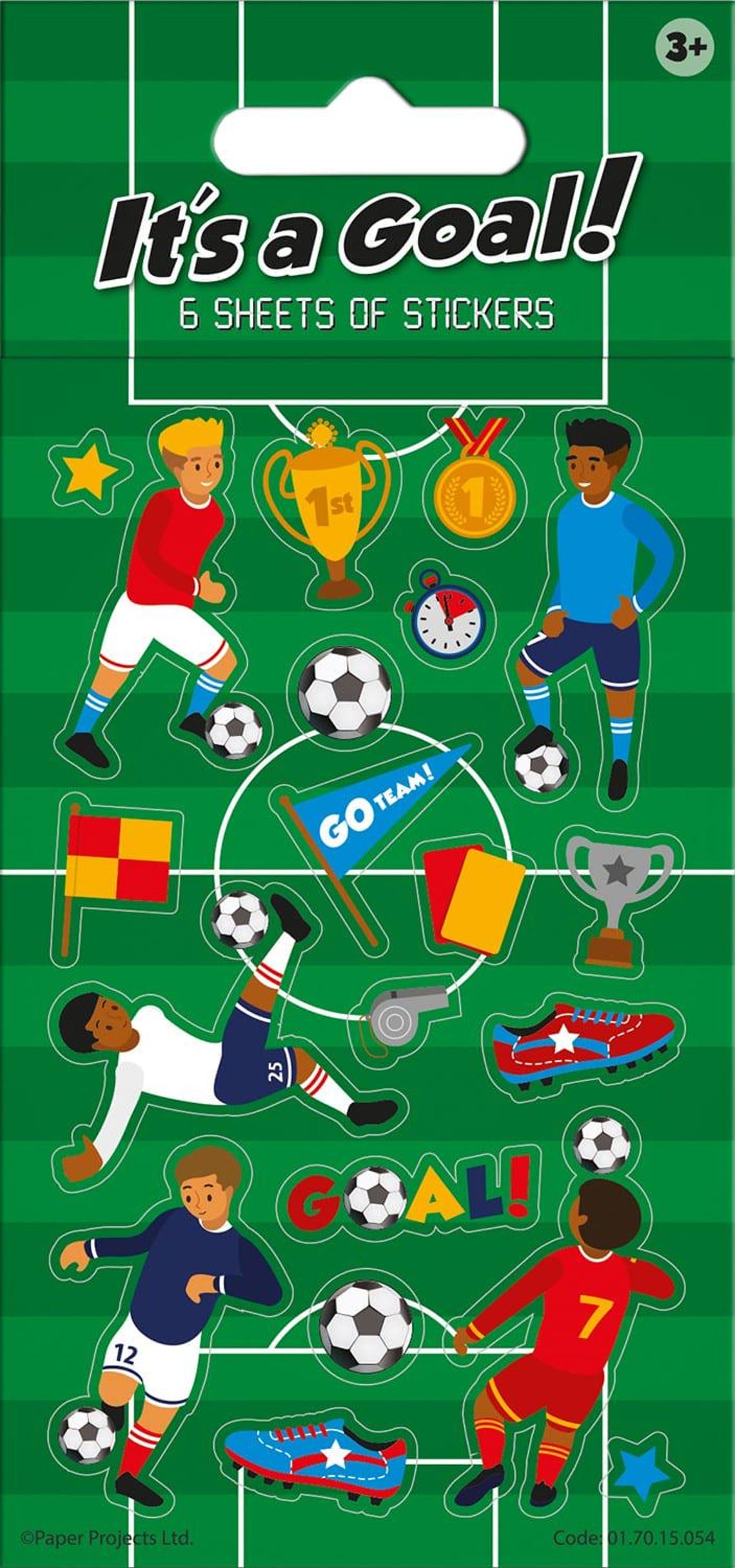 It's A Goal! Football Party Stickers Perfect for Loot Bag Fillers (6 Sheets) - Image 3
