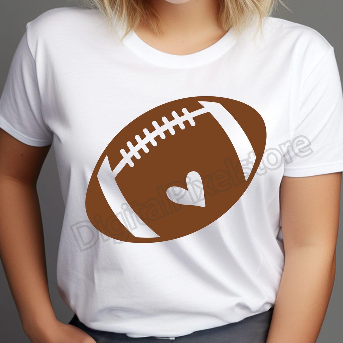 Football SVG Bundle: Sports Silhouette, Monogram Frame (Digital Download) - Image 3