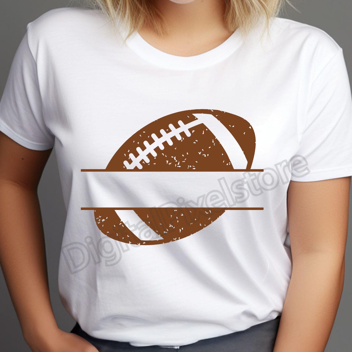 Football SVG Bundle: Sports Silhouette, Monogram Frame (Digital Download) - Image 5
