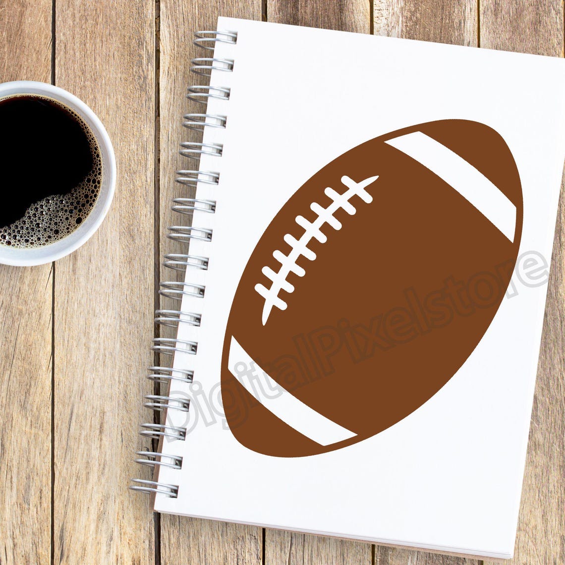 Football SVG Bundle: Sports Silhouette, Monogram Frame (Digital Download) - Image 9