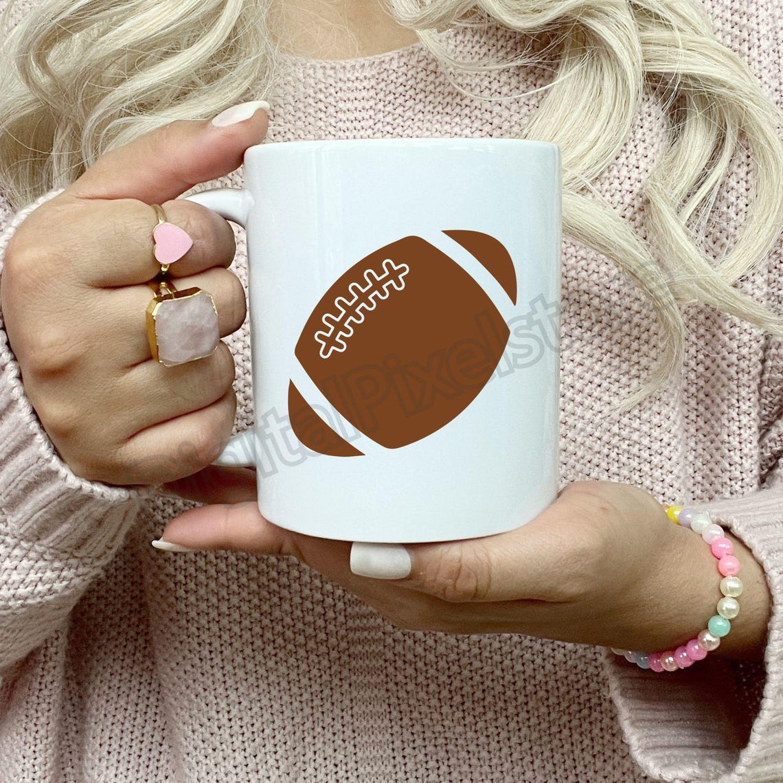 Football SVG Bundle: Sports Silhouette, Monogram Frame (Digital Download) - Image 11