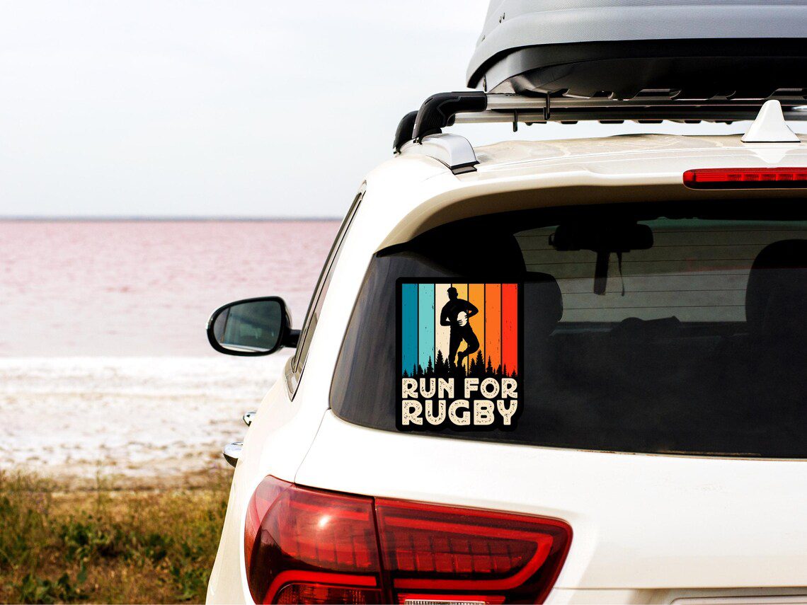 Funny rugby stickers, sport stickers for laptops, water bottles , sarcastic rugby sticker, rugby gift, father's day gift idea for him - Image 5