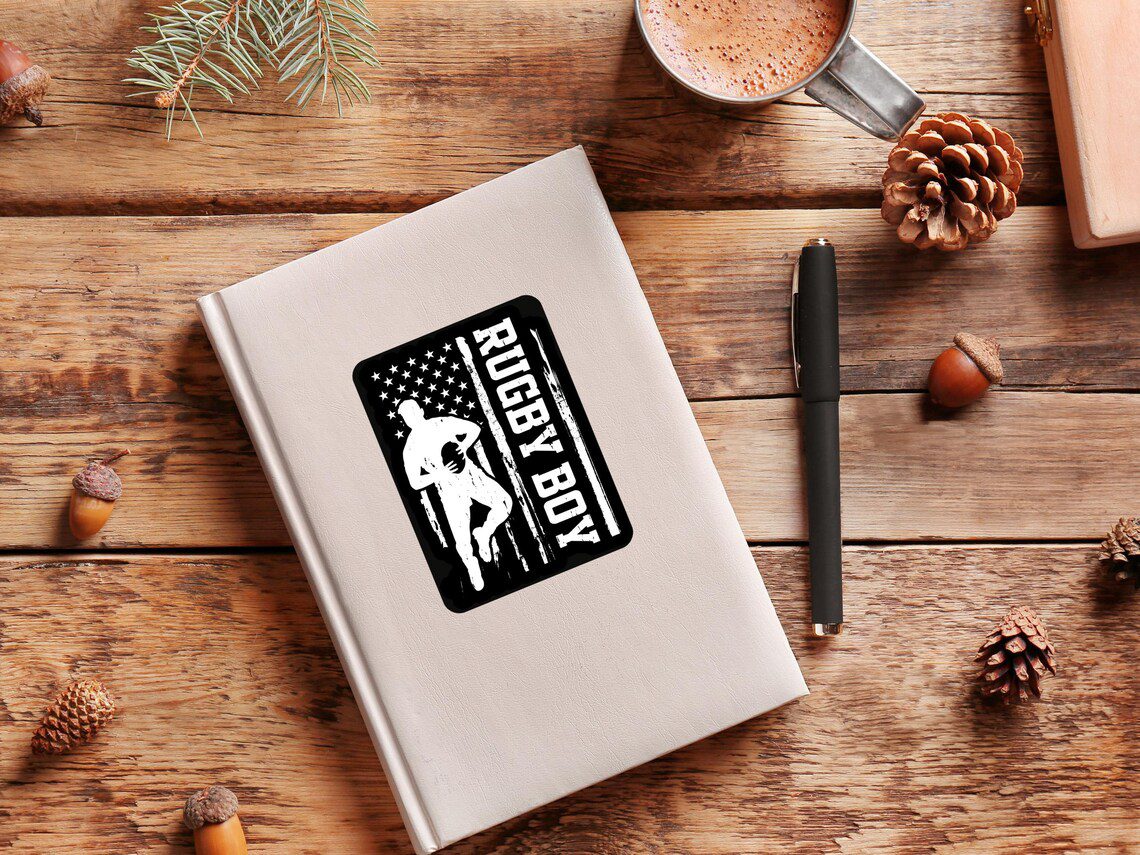 Funny rugby stickers, sport stickers for laptops, water bottles , sarcastic rugby sticker, rugby gift, father's day gift idea for him - Image 6