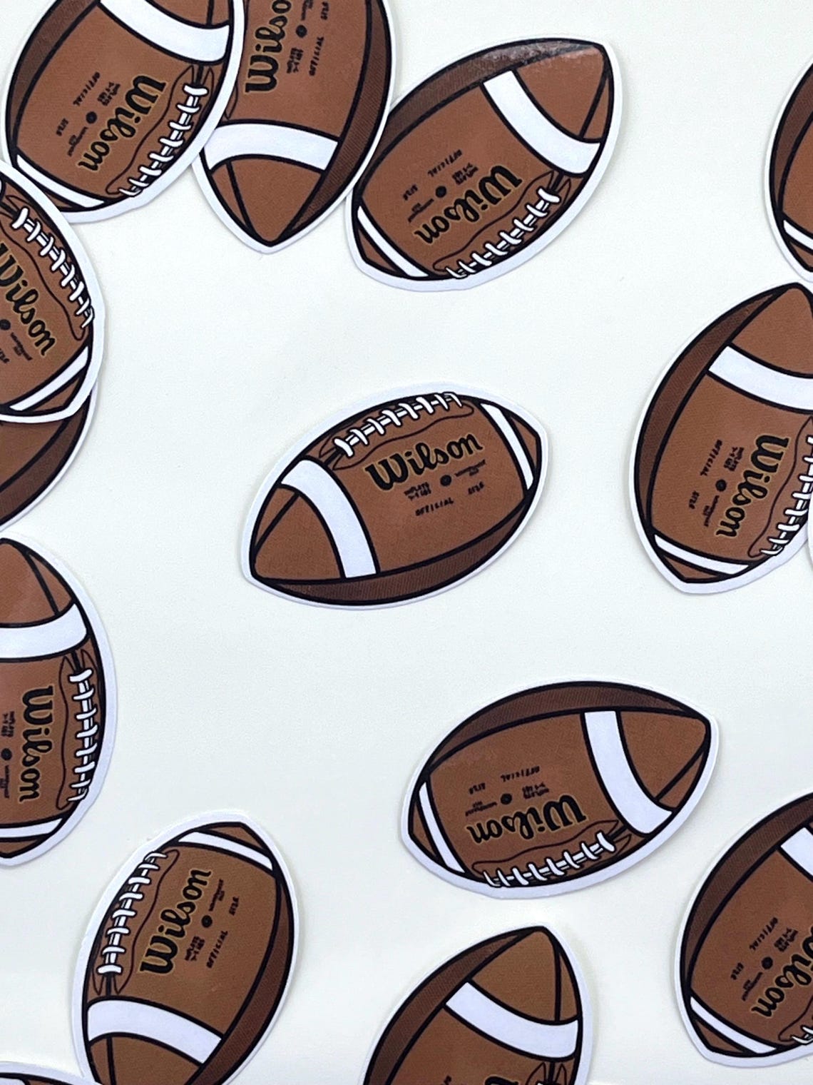 Hand-Drawn Football Sticker – Water-Resistant Vinyl, Sports Decal, Laptop, Water Bottle, Scratch-Resistant, Durable - Image 3
