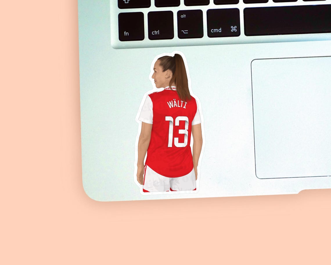 Lia Walti Vinyl Sticker, Womens Football Sticker, Arsenal Women Stickers, Womens Football Gifts, England Women Football, Lionesses Sticker - Image 4