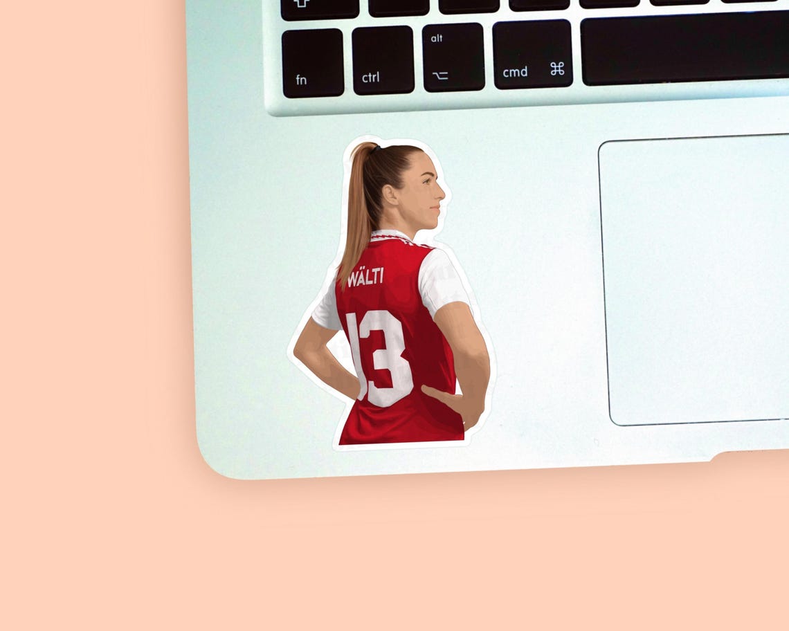 Lia Walti Vinyl Sticker, Womens Football Sticker, Arsenal Women Stickers, Womens Football Gifts, England Women Football, Lionesses Sticker - Image 5