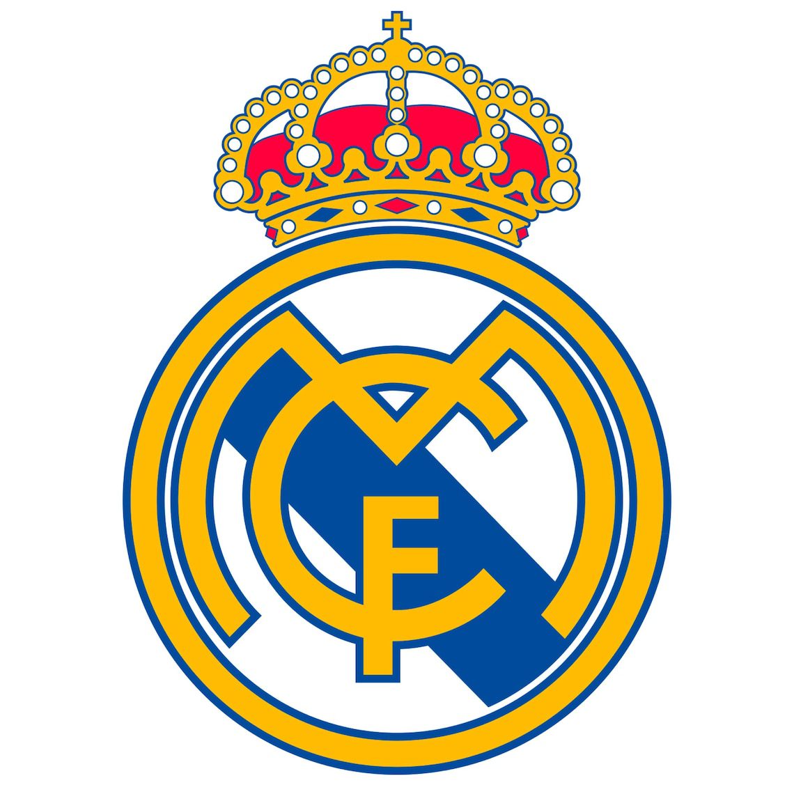 Real Madrid UEFA Champions League Logo (5 types): Svg, Png, Ai, Eps, Pdf Monochrome & Layered, Cricut cut file, Instant Download. - Image 3