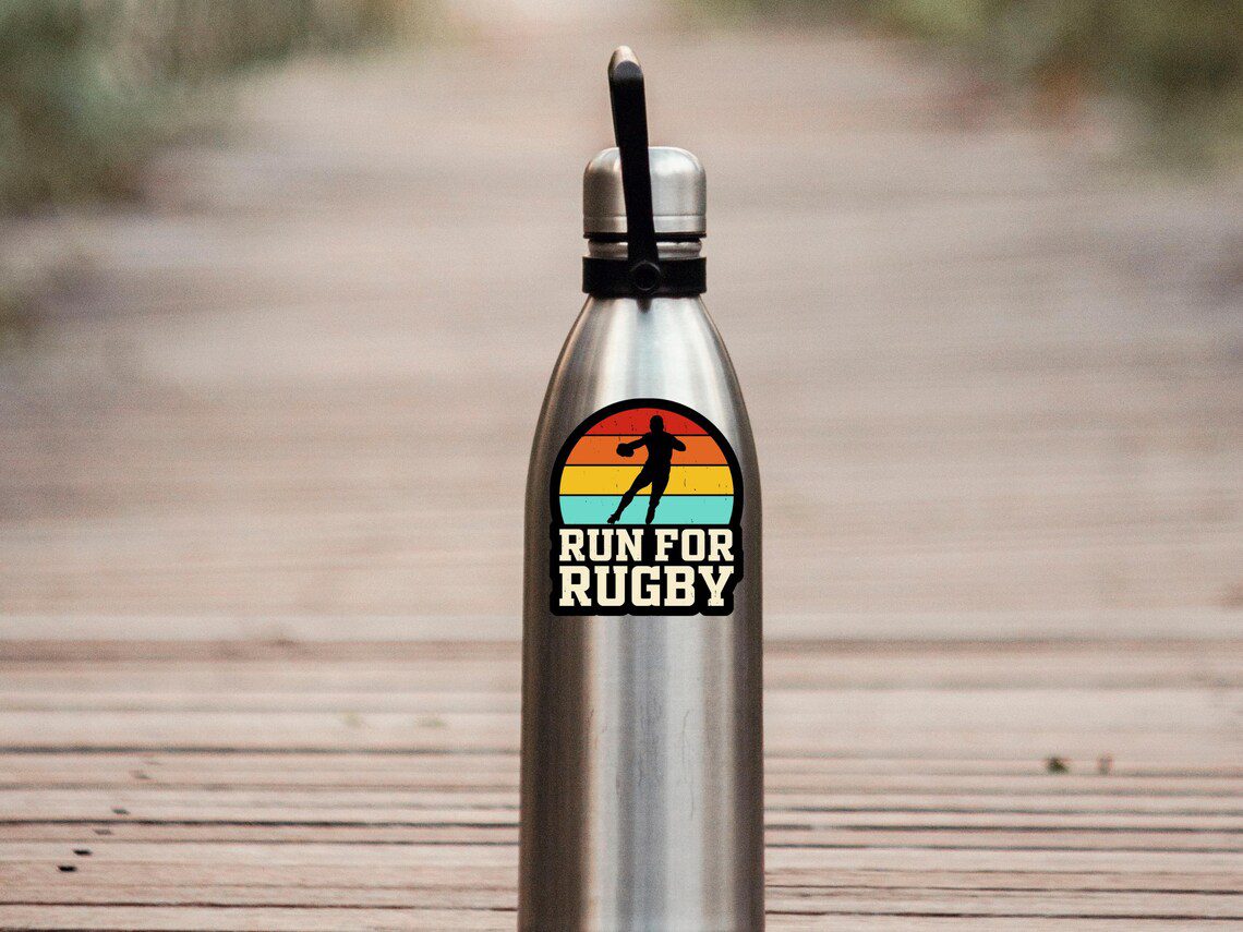 Funny rugby stickers, sport stickers for laptops, water bottles , sarcastic rugby sticker, rugby gift, father's day gift idea for him - Image 3