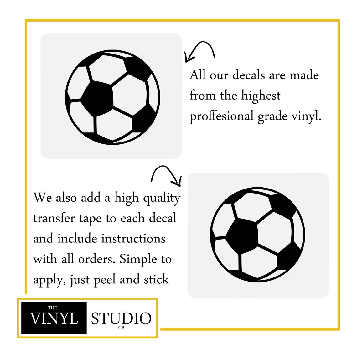 Football Wall Stickers - Wall Decals - Children's Bedroom Decor - Teen Room Decals - Image 5