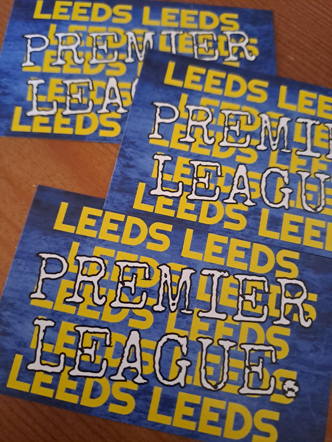 Leeds United Premier League stickers. PROMOTION Stickers x50 LIMITED AVAIALABILITY Lufc-Football gift Ideas. Crafts. Fathers day gift. - Image 5