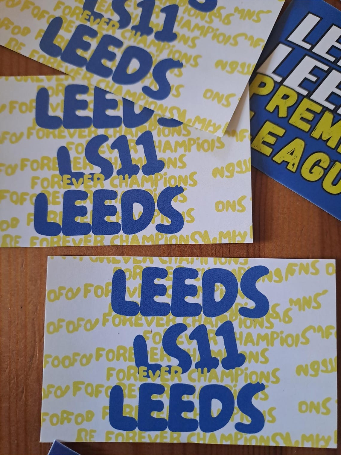 Leeds United Premier League stickers. PROMOTION Stickers x50 LIMITED AVAIALABILITY Lufc-Football gift Ideas. Crafts. Fathers day gift. - Image 6