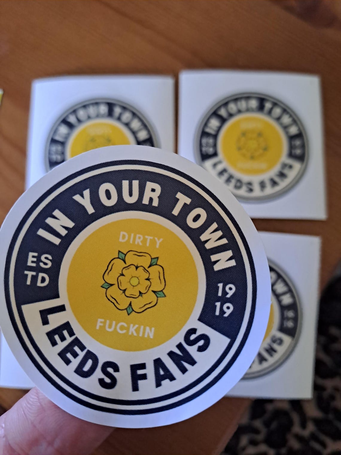 Leeds United Premier League stickers. PROMOTION Stickers x50 LIMITED AVAIALABILITY Lufc-Football gift Ideas. Crafts. Fathers day gift. - Image 7
