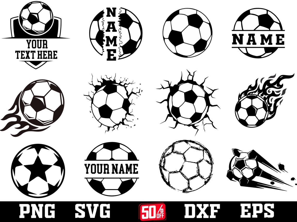 Sports Ball Design Bundle: 100 SVG & PNG Files - Image 3