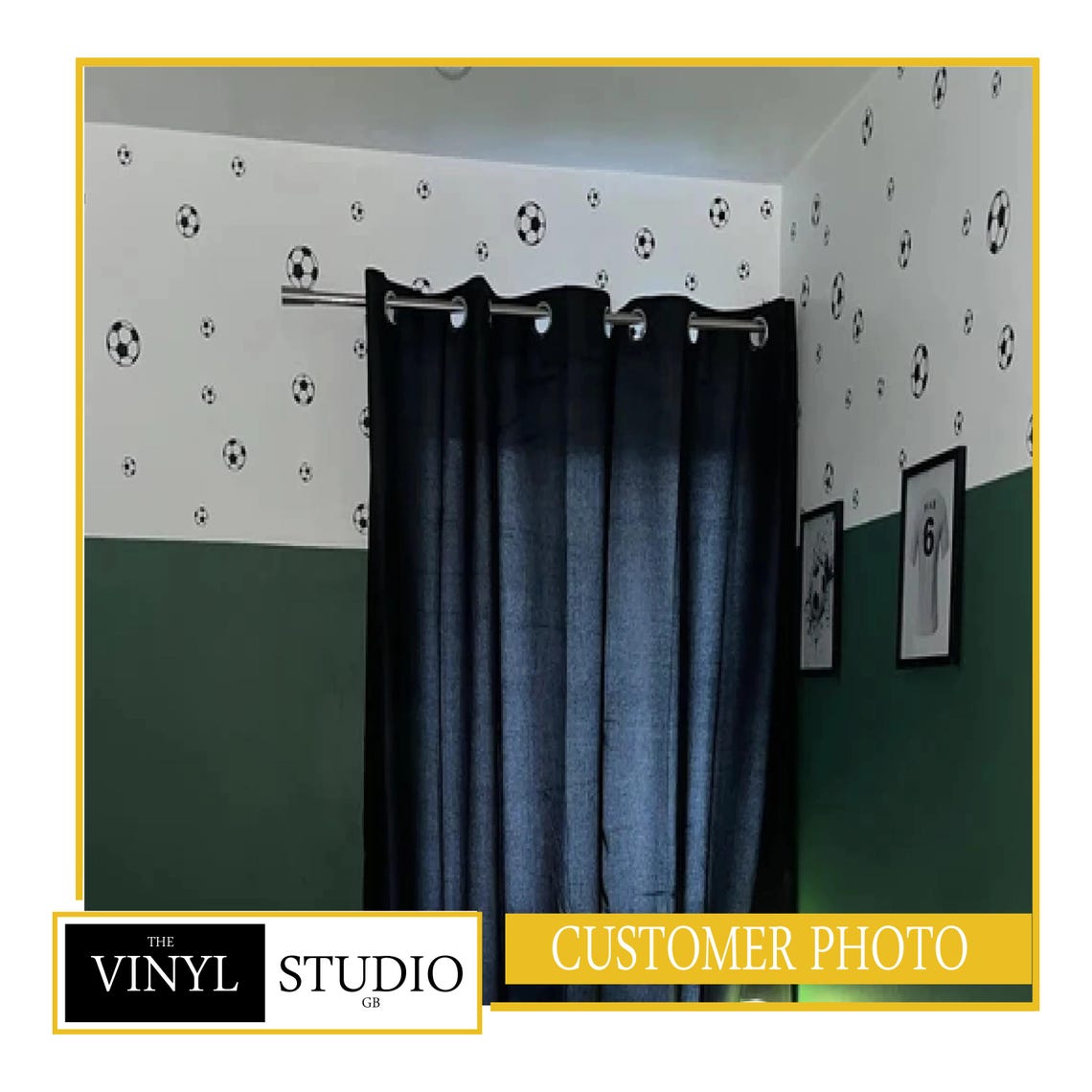 Football Wall Stickers - Wall Decals - Children's Bedroom Decor - Teen Room Decals - Image 9