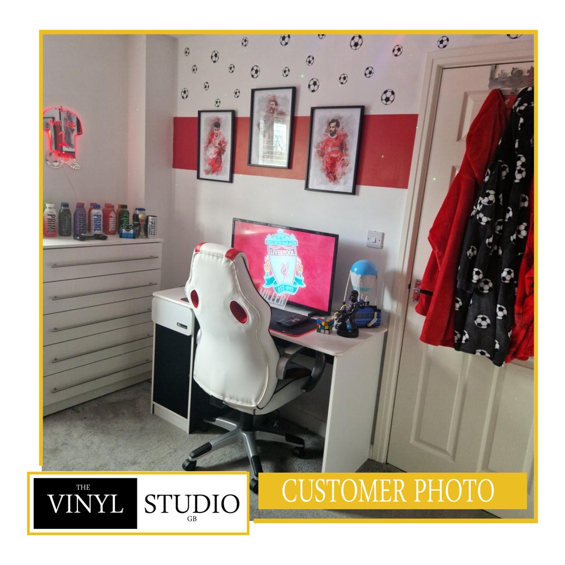 Football Wall Stickers - Wall Decals - Children's Bedroom Decor - Teen Room Decals - Image 7