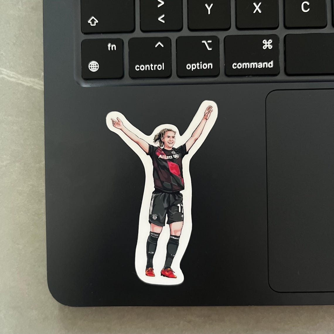 Klara Bühl Sticker – Germany Women’s Football , EURO 2025 Fan Art Vinyl Sticker - Image 3