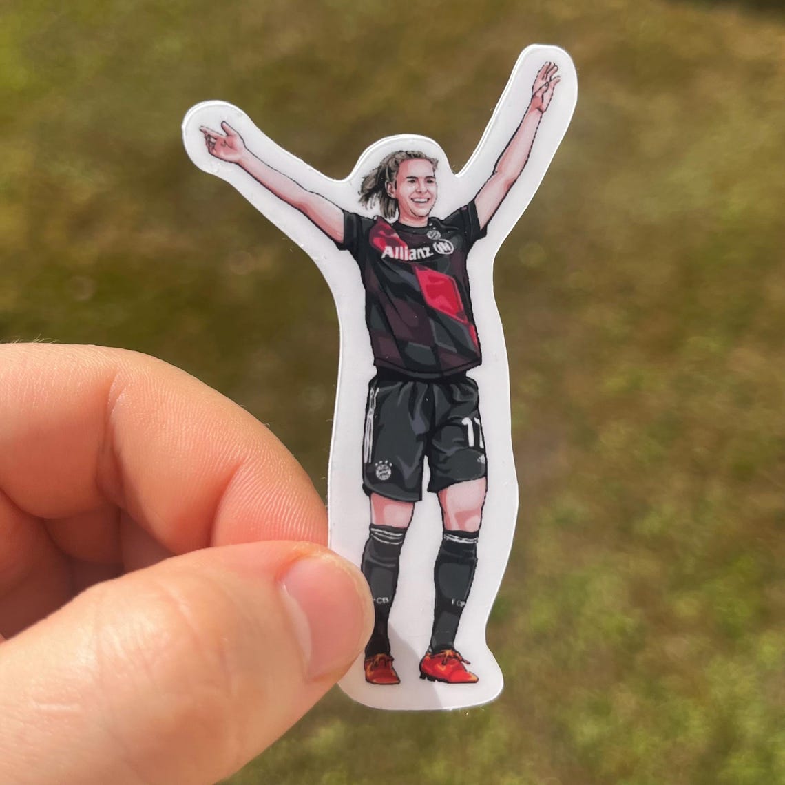 Klara Bühl Sticker – Germany Women’s Football , EURO 2025 Fan Art Vinyl Sticker - Image 5