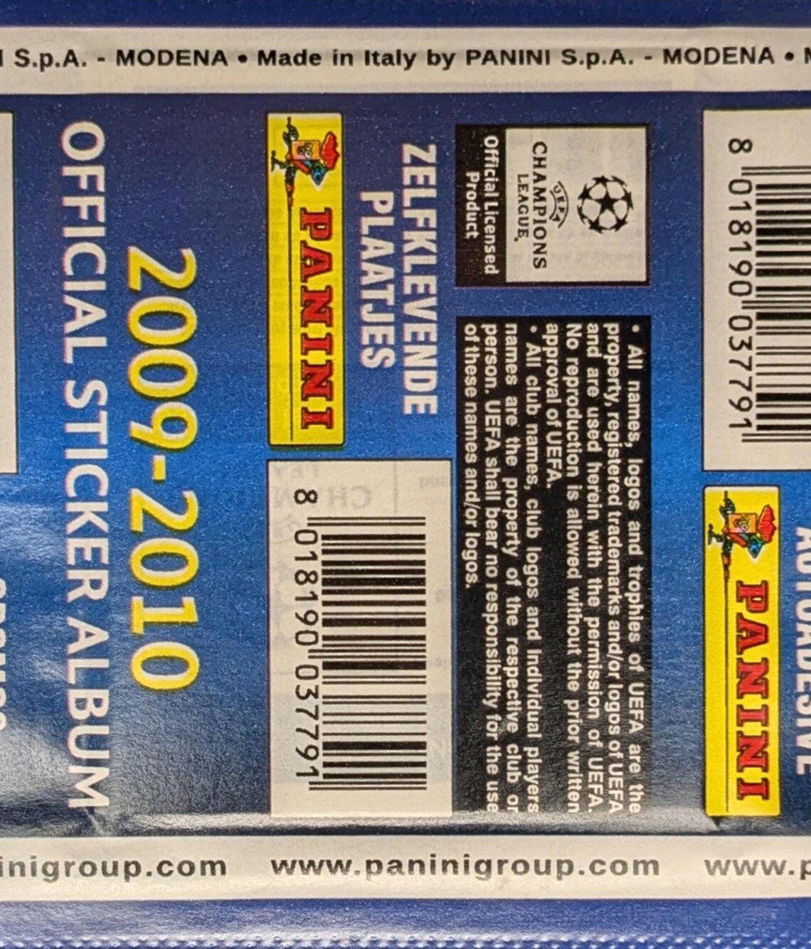 2009/10 Panini Champions League Sealed Football Sticker Pack - Image 4