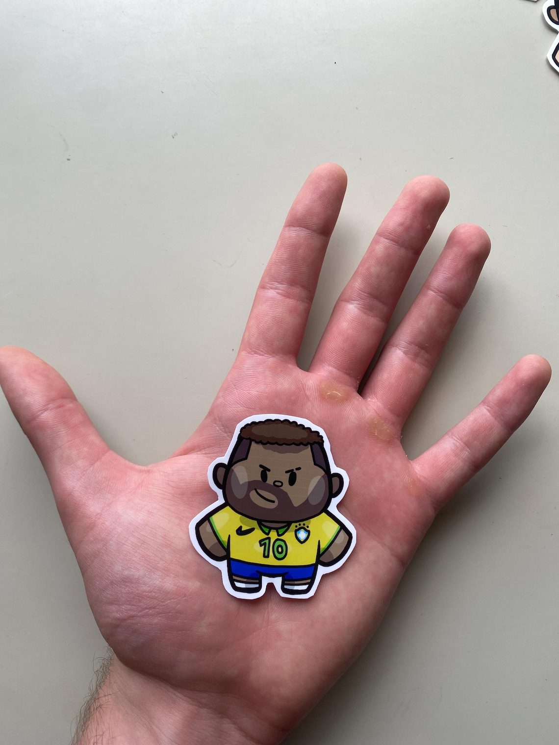 Footballer Stickers: Hand Drawn Digital Art - International Kit - Image 5