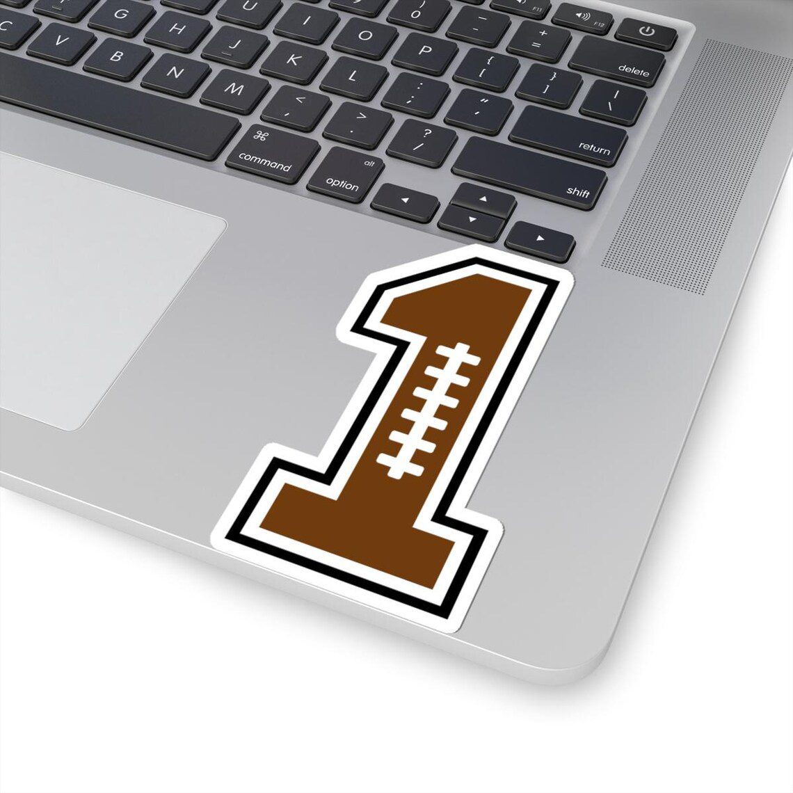 Football Number One Sticker, First Birthday Decor, American Football Sticker, Rugby Vinyl, Kiss-Cut, Sticker For Tumbler And Laptop. - Image 6