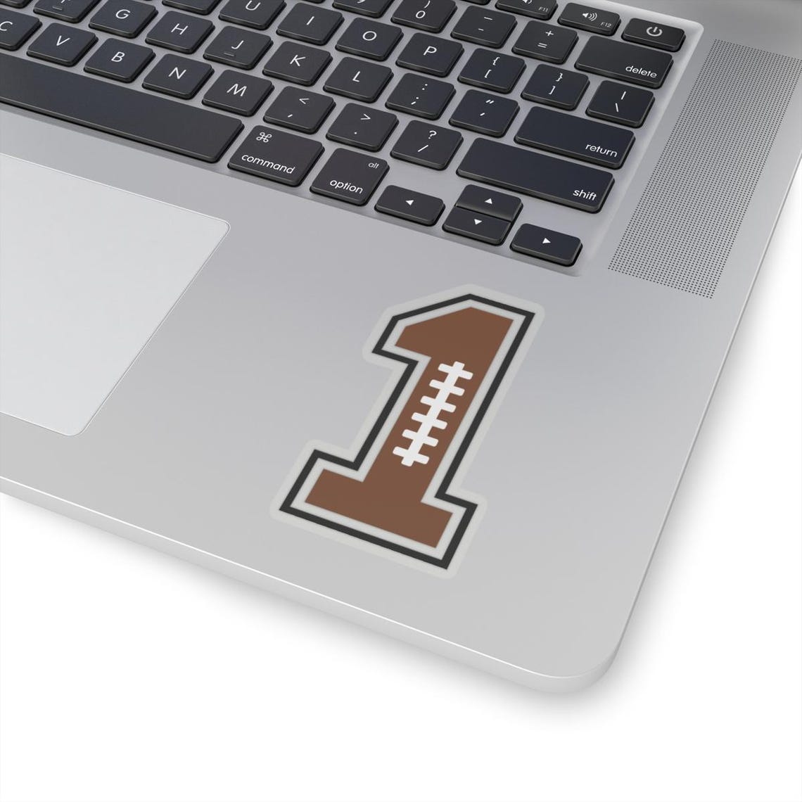 Football Number One Sticker, First Birthday Decor, American Football Sticker, Rugby Vinyl, Kiss-Cut, Sticker For Tumbler And Laptop. - Image 4